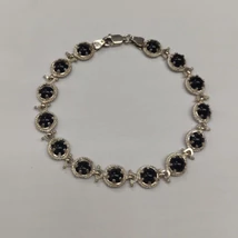 Onix köves ezüst karlánc