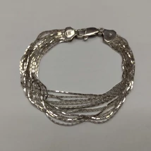 Kígyó ezüst karlánc