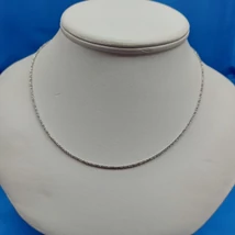 Hengeres ezüst lánc