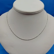 Golyós, pálcás ezüst lánc