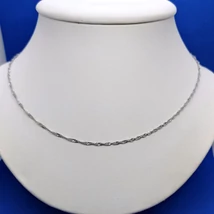 Magas fényű szingapúri csavart euüst lánc