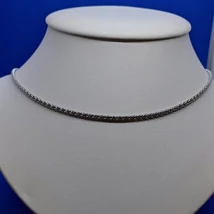 Hengeres ezüst lánc