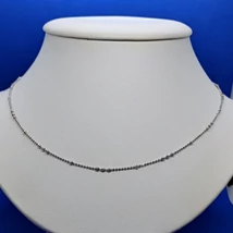 Golyós fazonú csiszolt csillogós ezüst lánc