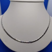 Magas fényű laposra csiszolt gucci ezüst lánc