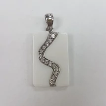 Porcelán ezüst medál