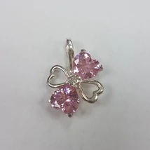 Virágos ezüst medál