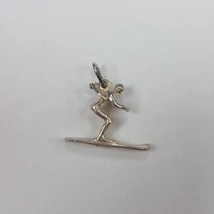 Síelős ezüst medál