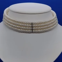 Tenyésztett gyöngy nyakék