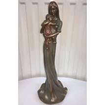 Anya gyermekével szobor, ölelő