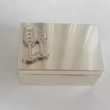 Ezüstözött ékszertartó