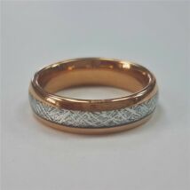 Volfrám karikagyűrű - Rose és ezüst színű