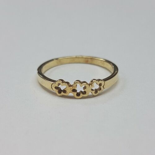 Arany virágos gyűrű